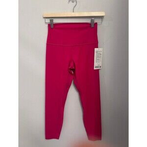 Lululemon Aligh HR leggings size 6 25” Passionate Pink New with tags
